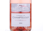 Chateau De Champteloup Rosé D'Anjou,2016