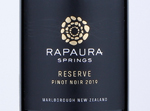 Rapaura Springs Reserve Marlborough Pinot Noir,2019