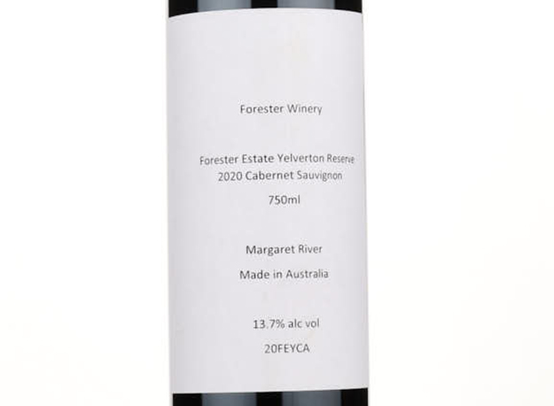 Forester Estate Yelverton Reserve Cabernet Sauvignon,2020