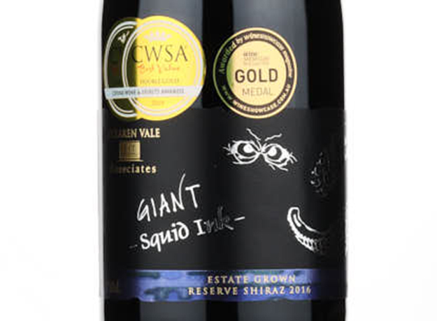 Giant Squid Ink Shiraz Reserve,2016