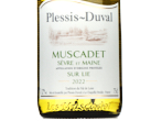 Plessis-Duval Muscadet Sèvre & Maine /Lie,2022