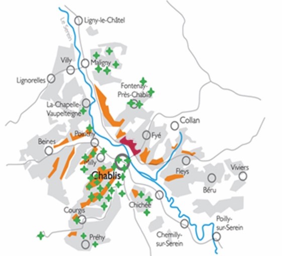 Maps - The wines of Chablis