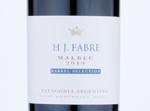 HJ Fabre Patagonia Barrel Selection Malbec,2019