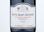 Nuits Saint Georges 1er Cru Les Saints Georges,2018