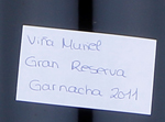 Viña Muriel Gran Reserva Garnacha,2011